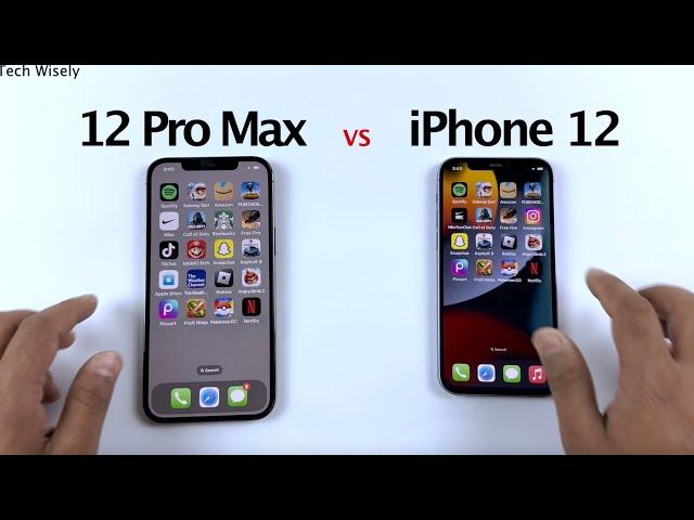 iPhone 12 Pro Max vs iPhone 12 - SPEED TEST