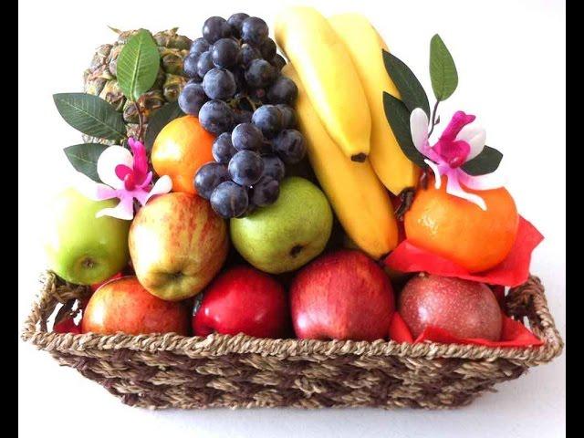 Fruit Baskets Gift Hampers made in a traditional basket