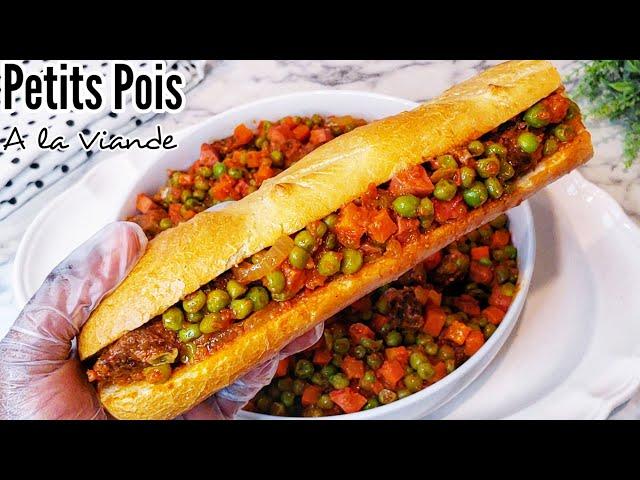 Petits Pois A la Viande de Boeuf || Un pur delice || Idée de Dejeuner, Diner ou Gouter