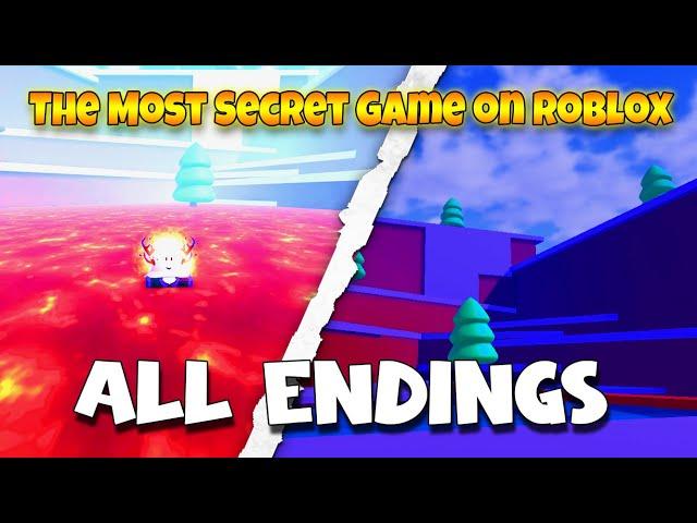 ALL Endings [Part 1] - The Most Secret Game on Roblox [Roblox]