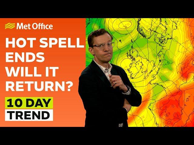 10 Day Trend 26/06/2024 – The heat is easing, will it return? – Met Office weather forecast UK