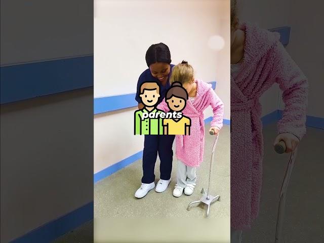 Nurse's Heartwarming Reaction as Little Girl Walks for the First Time ️ #wholesome #shorts