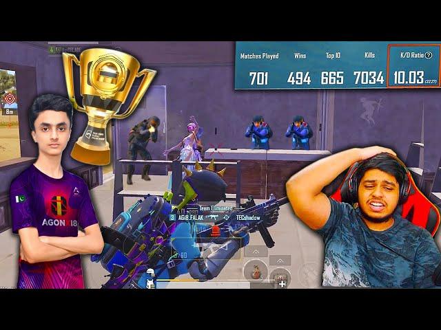 SHOCKING RANK 1 PAKISTANI HIGHEST 10 KD FAST PRO Player FALAK BEST Moments in PUBG Mobile