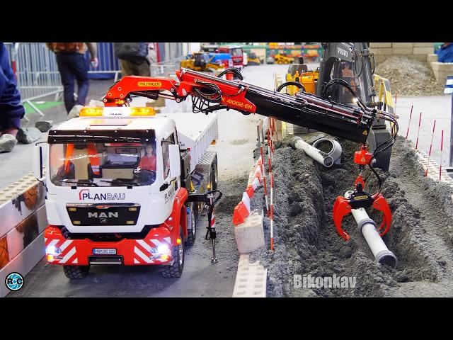 MEGA RC TRUCK & RC MASCHINES COLLECTION!!! RC TRAKTOR RC EXCAVATOR RC DUMP TRUCK AT INTERMODELLBAU