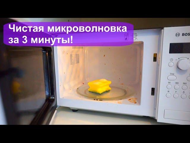 Как ЛЕГКО отмыть микроволновку за 3 минуты? Проект "Золушка"