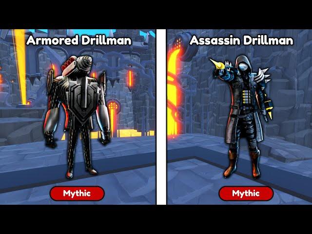 ARMORED DRILLMAN vs ASSASSIN DRILLMAN in ENDLESS MODE  - Toilet Tower Defense