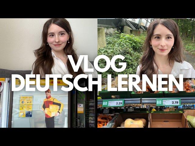 #6 GERMAN VLOG (B1/B2/C1): Wortschatz beim Einkaufen - einwerfen, der Schlitz, der Warentrenner