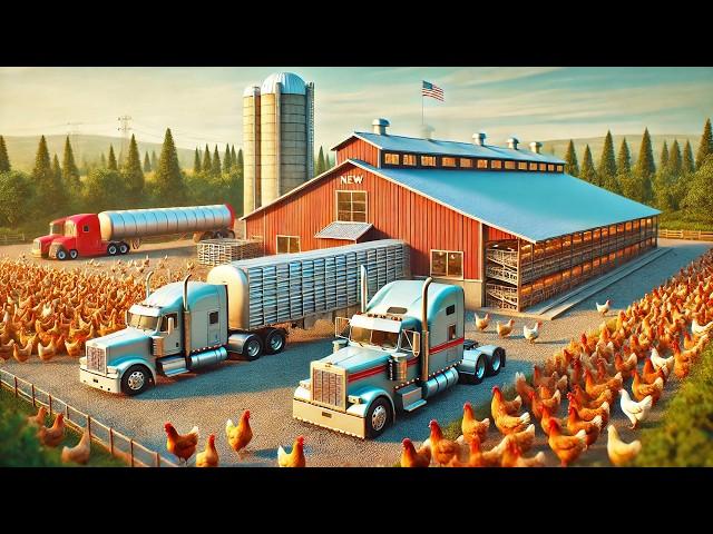 Building a HUGE $5,000,000 Chicken Confinement in Farming Simulator