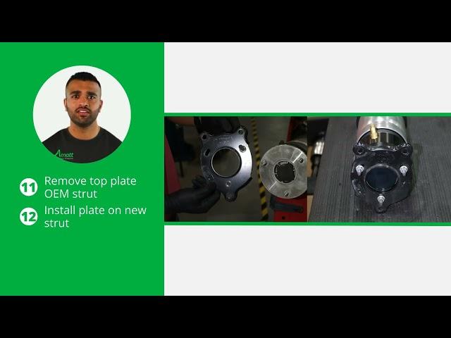 Arnott rear air strut installation video for Tesla Model S, pre-facelift model