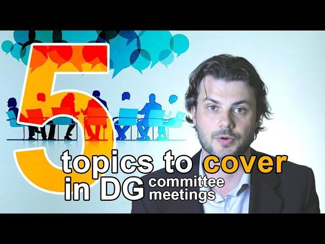 5 Topics to Cover in Data Governance Council Meetings #datagovernance