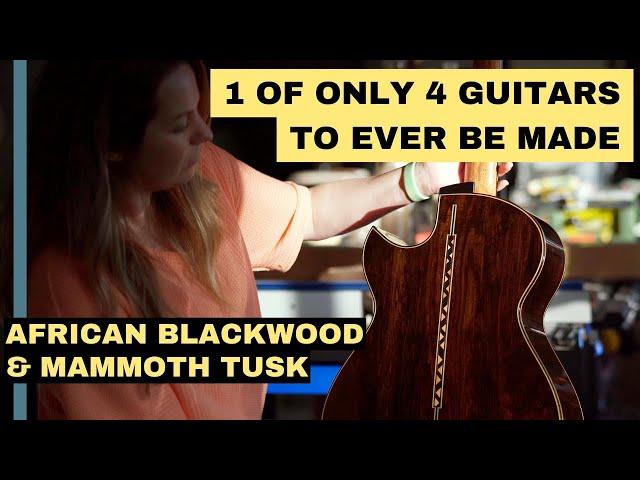 Rare African Blackwood & Mammoth Tusk – 1 of Only 4 Guitars to ever be made.