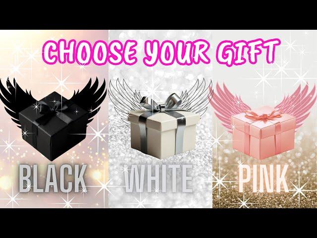 Choose your gift || 3 gift box challenge|| Black, White& Pink #giftboxchallenge #pinkvsblue