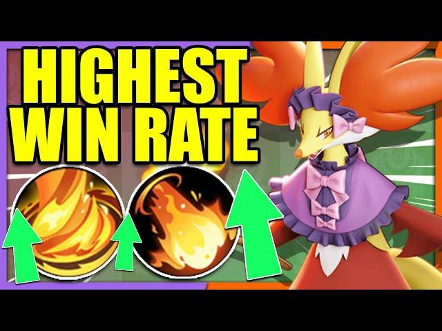 PERMANENT FIRE SPIN is DELPHOX Highest Win Rate BUILD | Pokemon Unite