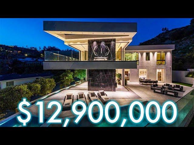 Inside $12,900,000 HOLLYWOOD HILLS Modern Mansion