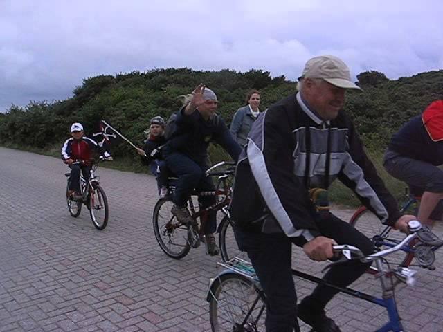 Erste Fahrraddemo auf Hiddensee 23. August 2005