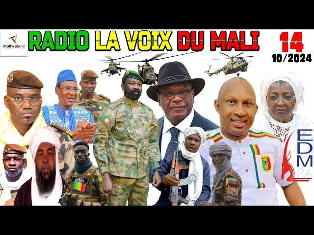 La Revue de Presse de la RADIO LA VOIX DU MALI du 14 OCTOBRE 2024