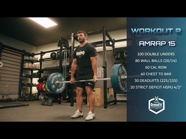 Dubai CrossFit Championship 2022 Online Qualifier Workout 2