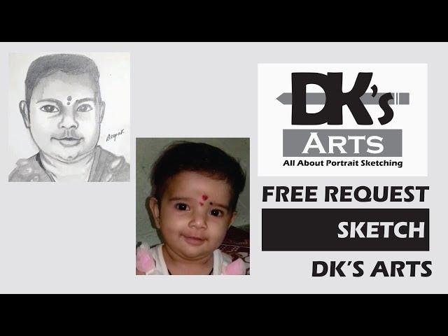 DK'S ARTS / FREE REQUEST SKETCH - ARADHYA MEHRA  / ART BY DEEPAK NATH