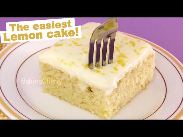 THE EASIEST LEMON CAKE EVER! Quick and Easy Lemon Cake Recipe