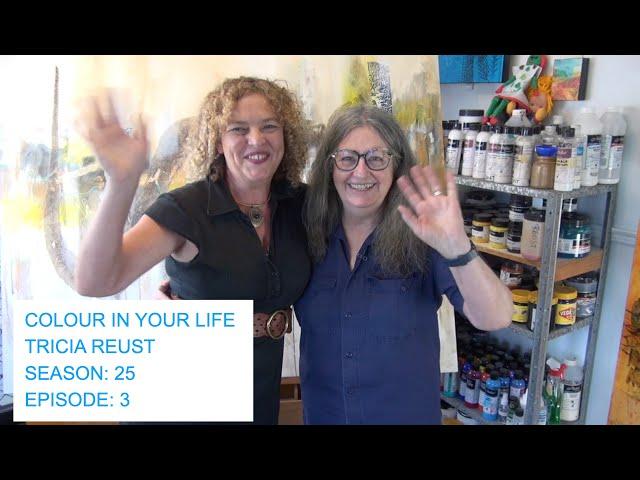 Tricia Reust on Colour In Your Life.  How to applying your drawings onto Canvas.