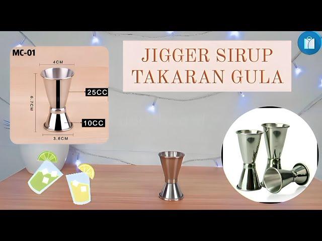 JIGGER SIRUP TAKARAN GULA GELAS SYRUP TAKAR GULA - YOUSHOP.ID