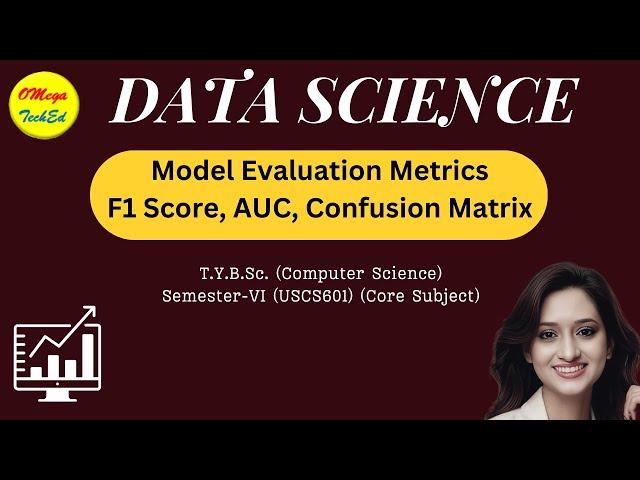 Model Evaluation Metrics. F1score, ROC curve and AUC, Confusion Matrix.