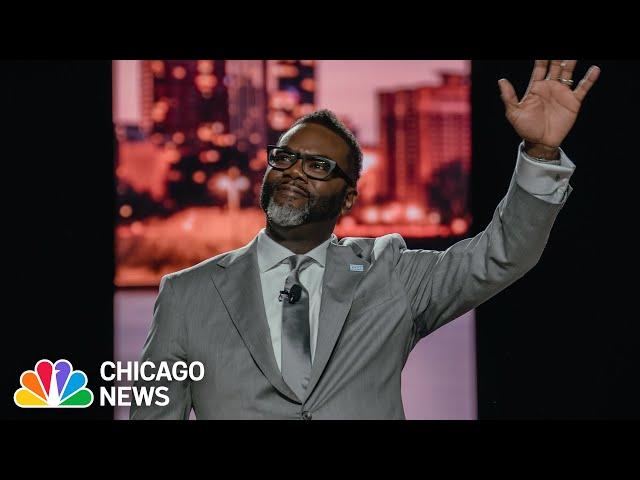 New Chicago Mayor Brandon Johnson Gets Ready for First Full Day as Mayor