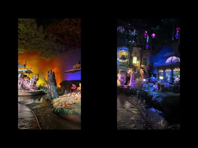 Splash Mountain vs Tiana's Bayou Adventure Side by Side Finale | Magic Kingdom