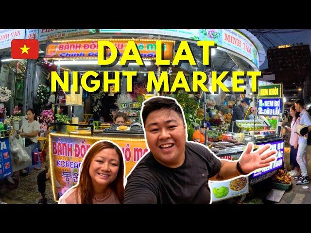 Cheap Vietnamese STREET FOOD Tour at Da Lat Night Market (Chợ đêm Đà Lạt) | Vietnam Guide 