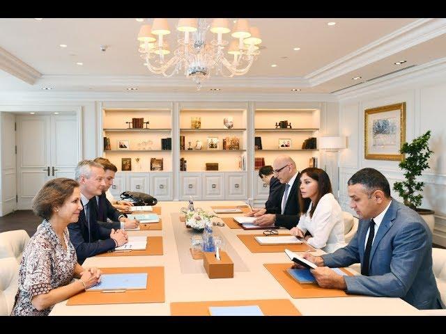 First Vice President of Azerbaijan Mehriban Aliyeva met with French Minister of Economy and Finance