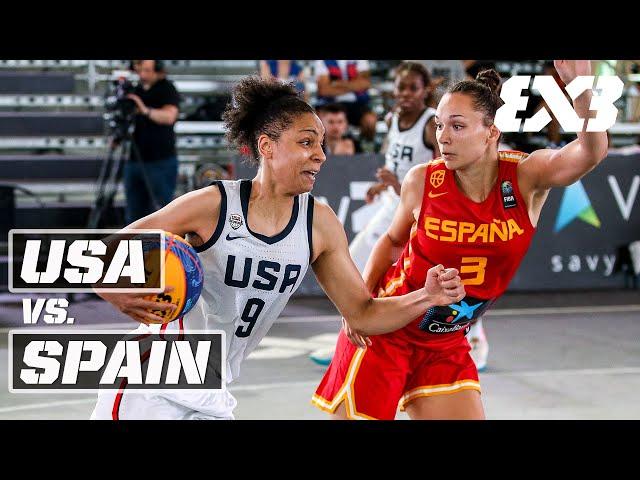 USA v Spain | Final Full Game | FIBA 3x3 Women's Series - Klaipeda | 3x3 Basketball