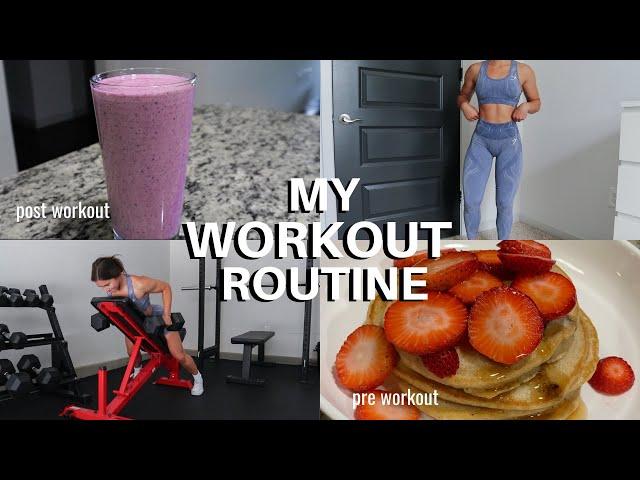 MY WORKOUT ROUTINE // Pre Workout, Workout, and Post Workout Ideas