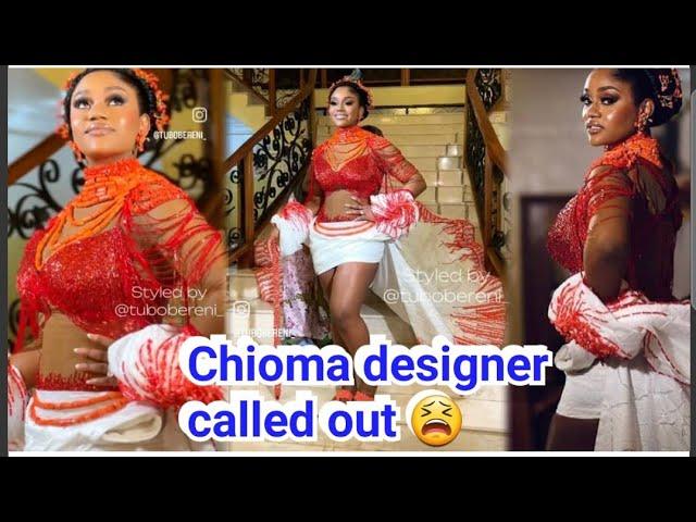 Chioma's Igbo attire comes under heavy criticism as some say her stylist m£,ss£d it up.