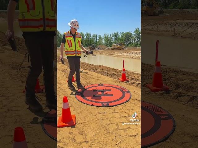Drone setup for construction earthworks survey!