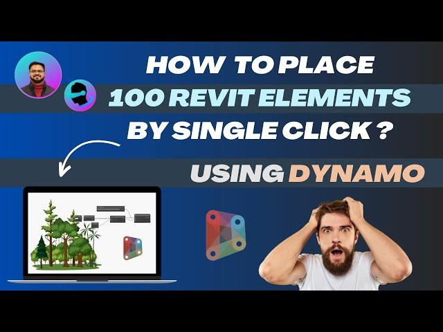 How to place 100 Revit Elements using Dynamo Points | Dynamo Script for Placing Trees | Learn Dynamo