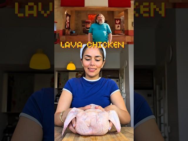 Steve's Lava Chicken from A Minecraft movie  #shorts #minecraft #lavachicken #steve
