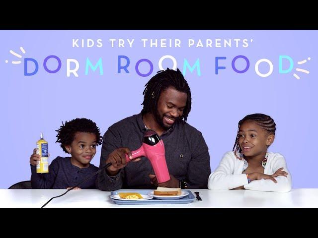 Parents Share Their Dorm Room Food | Kids Try | HiHo Kids