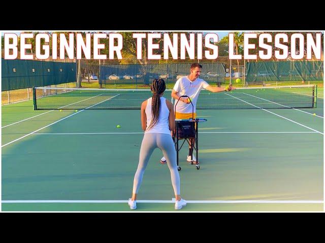 Beginner Tennis Lesson | Forehand, Backhand & Serve Learned in Just 30 Minutes