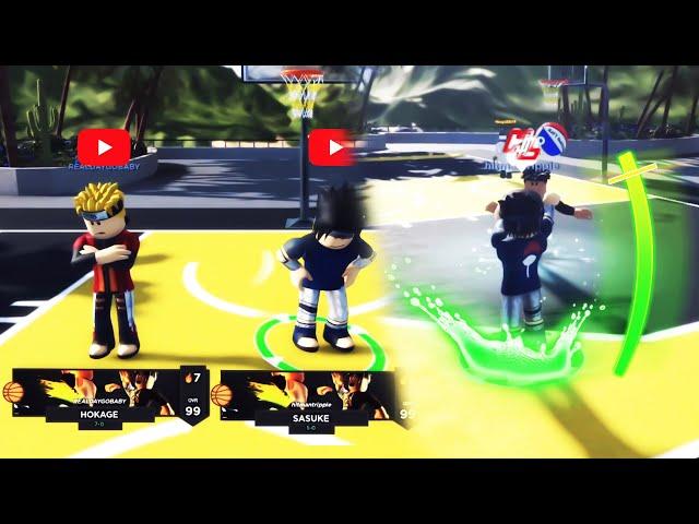 NARUTO AND SASUKE TEAM UP TO TAKEOVER THE PARK IN THIS ROBLOX BASKETBALL GAME @ HOOPS LIFE!