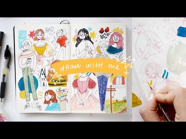 draw with me  sketchbook edition!