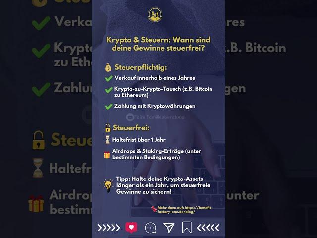 Krypto & Steuern: Wann sind deine Gewinne steuerfrei?