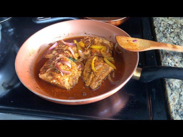 How to make Haitian Style Salmon with sauce (Saumon)