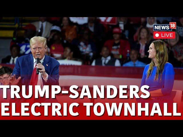 Donald Trump Latest News | Trump, Sarah Huckabee Sanders Hold Town Hall In Michigan | N18G | Live