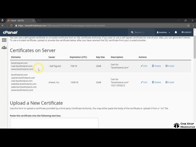 Install Paid SSL Certificate Using Cpanel