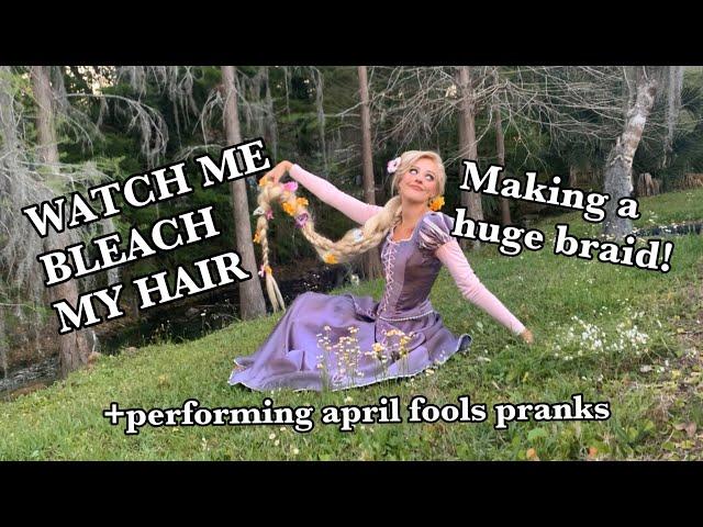 DIY Rapunzel Dress & Hair!