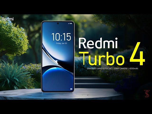 Redmi Turbo 4 Price, Official Look, Design, Specifications, 16GB RAM, Camera, Features | #redmi