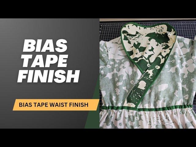 How I Sewed Bias Tape Casing Finish  | M8035