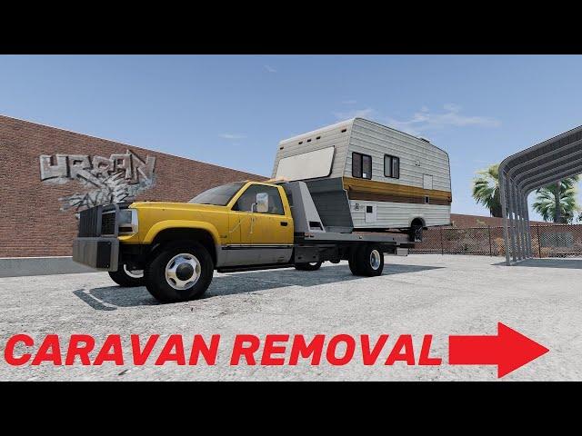 BeamNG.drive Freeroam: West Coast, USA - Caravan Removal