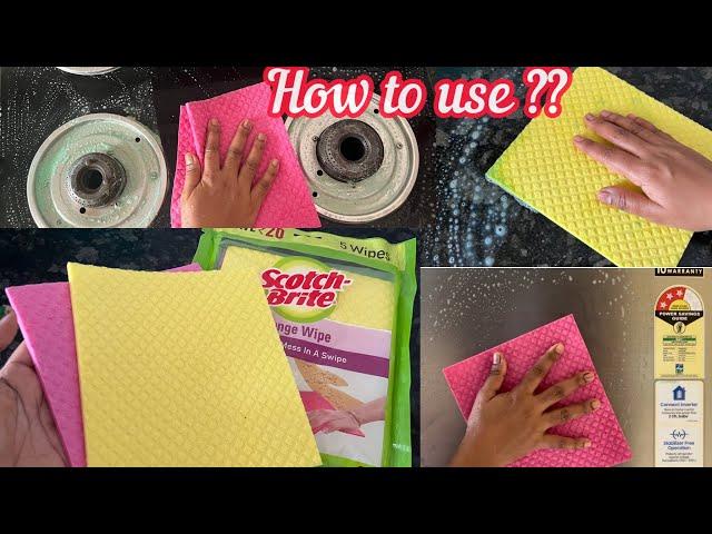 How to use Scotch Brite Sponge Wipe | Scotch Brite Sponge Wipe