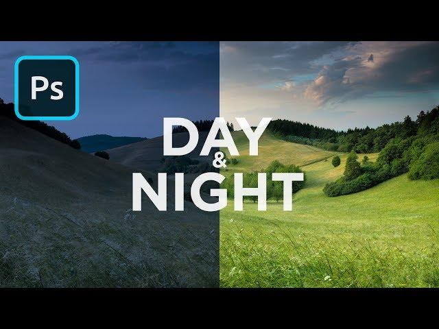 Turn Day into Night in Photoshop | 1 Minute Tutorial